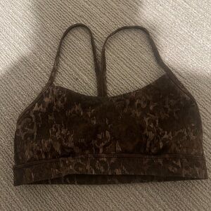 Lululemon flow y bra leopard